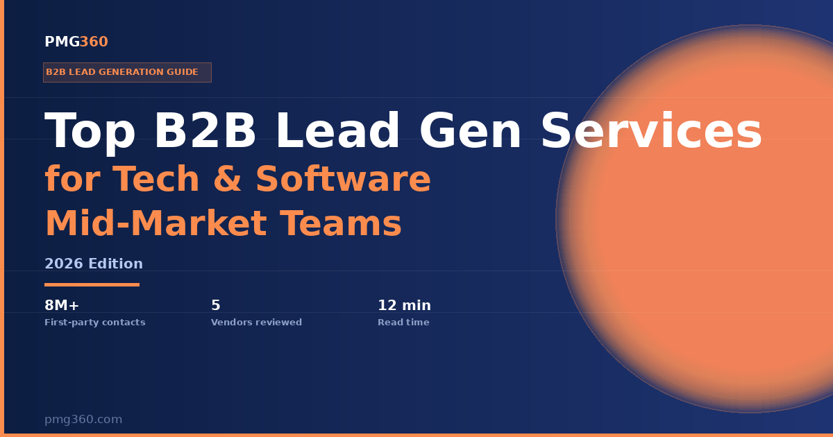 Top B2B Lead Generation Services for Tech & Software Mid-Market Teams in 2026